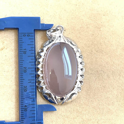 Blue Akik Pendant for men and women | S925K | Blue Yemeni Aqeeq Stone Pendant | Blue Aqeeq Yemeni | AlAliGems - Al Ali Gems