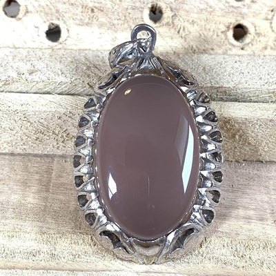 Blue Akik Pendant for men and women | S925K | Blue Yemeni Aqeeq Stone Pendant | Blue Aqeeq Yemeni | AlAliGems - Al Ali Gems