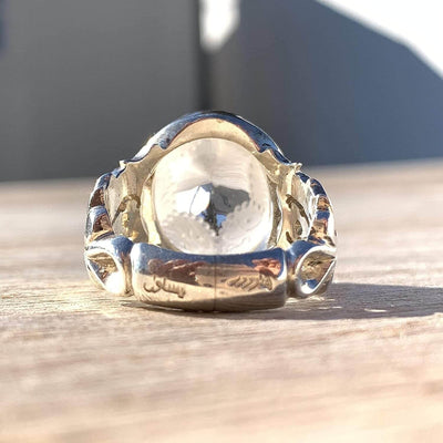Dur e Najaf Ring Silver | خاتم در النجف الاصلي | AlAliGems | Genuine Dur E Najaf Stone Ring | Engraved Ahlulbayt Names Size 10.75 - Al Ali Gems