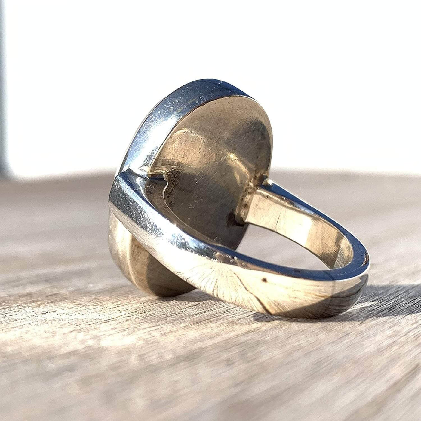 Dur e Najaf Ring Silver | خاتم در النجف الاصلي | AlAliGems | Genuine Dur E Najaf Stone Ring | Engraved Ya Hayder Size 10.75 - Al Ali Gems