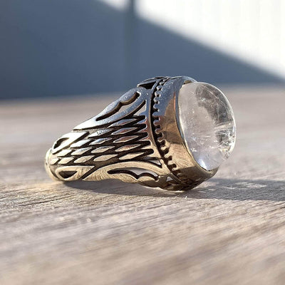 Dur e Najaf Ring Silver | خاتم در النجف الاصلي | AlAliGems | Genuine Dur E Najaf Stone Ring | Silver 925 Size 10 - Al Ali Gems