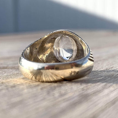 Dur e Najaf Ring Silver | خاتم در النجف الاصلي | AlAliGems | Genuine Dur E Najaf Stone Ring | Silver 925 Size 10 - Al Ali Gems