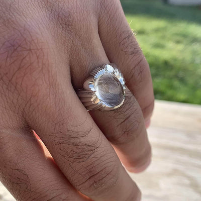 Dur e Najaf Ring Silver | خاتم در النجف الاصلي | AlAliGems | Genuine Dur E Najaf Stone Ring | Silver 925 - Al Ali Gems