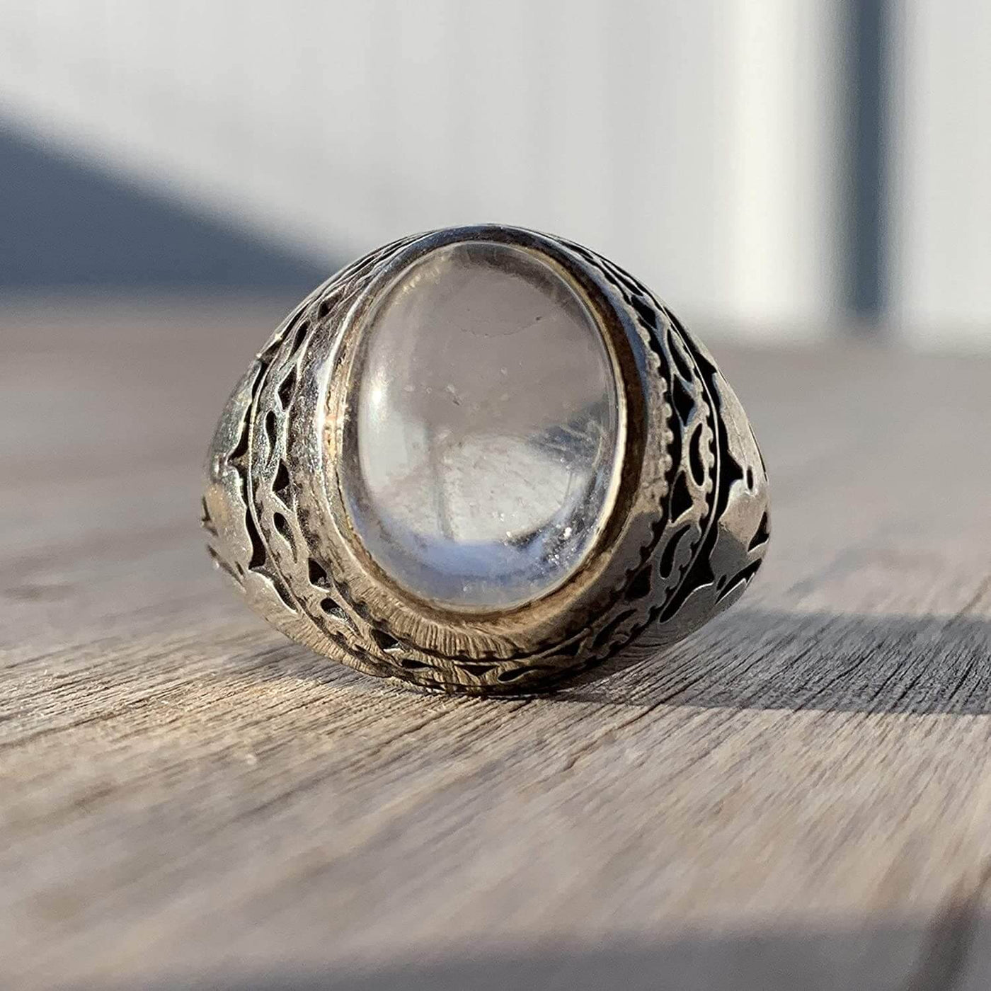 Dur e Najaf Ring Silver | خاتم در النجف الاصلي | AlAliGems | Genuine Dur E Najaf Stone Ring | Silver 925 Size 10.25 - Al Ali Gems