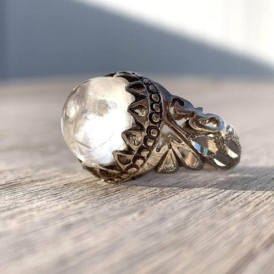 Dur e Najaf Ring Silver | خاتم در النجف الاصلي | AlAliGems | Genuine Dur E Najaf Stone Ring | Silver 925 Size 10 - Al Ali Gems