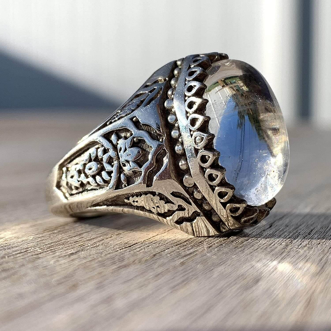 Dur e Najaf Ring Silver | خاتم در النجف الاصلي | AlAliGems | Genuine Dur E Najaf Stone Ring | Silver 925 Size 11 - Al Ali Gems