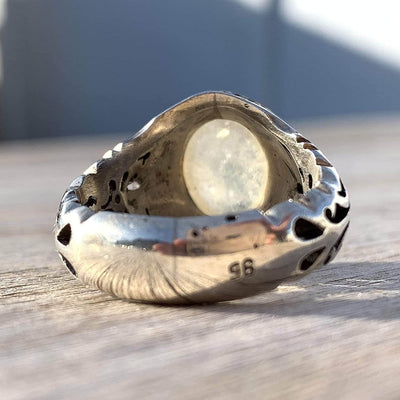 Dur E Najaf Ring Sterling Silver Ring | خاتم در النجف الاصلي | US Size 11 - Al Ali Gems