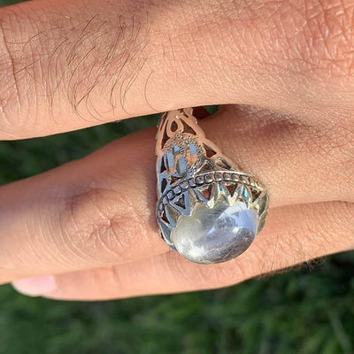DUR E NAJAF RING STERLING SILVER RING | خاتم در النجف الاصلي | US SIZE 11 - Al Ali Gems