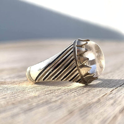 Dur e Najaf Ring Silver | خاتم در النجف الاصلي | AlAliGems | Genuine Dur E Najaf Stone Ring | Silver 925 Size 8 - Al Ali Gems