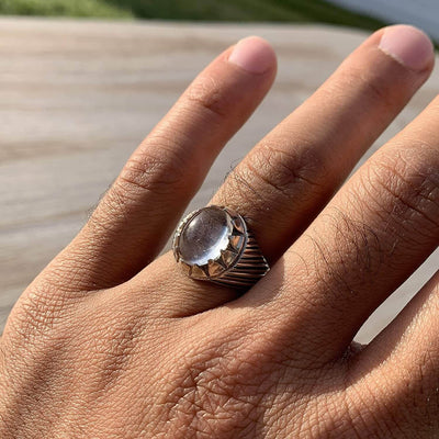 Dur e Najaf Ring Silver | خاتم در النجف الاصلي | AlAliGems | Genuine Dur E Najaf Stone Ring | Silver 925 Size 8 - Al Ali Gems