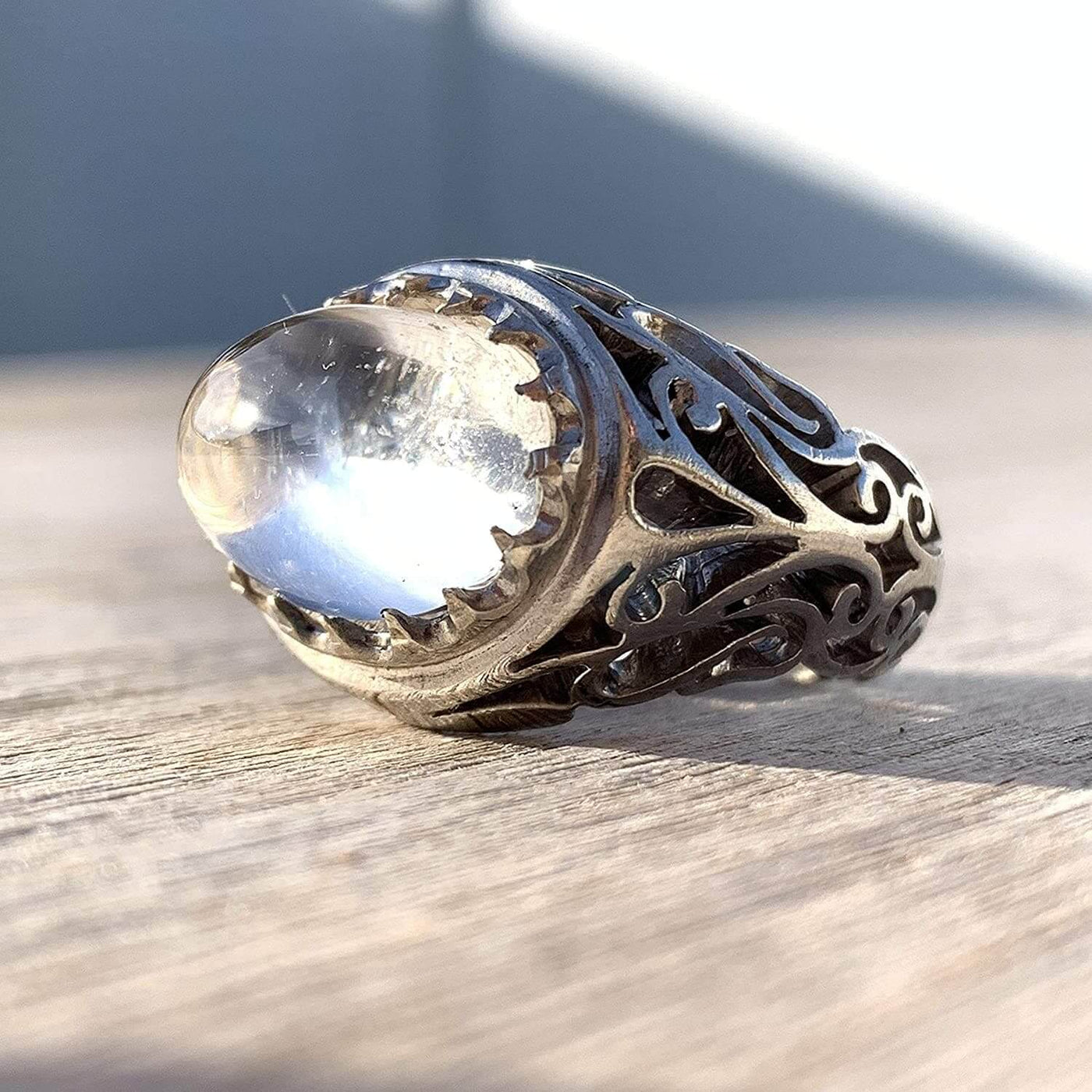 Dur e Najaf Ring Silver | خاتم در النجف الاصلي | AlAliGems | Genuine Dur E Najaf Stone Ring | Silver 925 Size 8 - Al Ali Gems