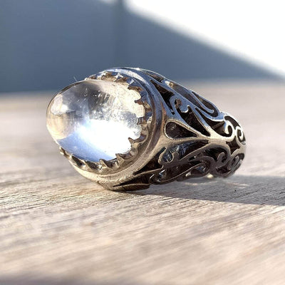 Dur e Najaf Ring Silver | خاتم در النجف الاصلي | AlAliGems | Genuine Dur E Najaf Stone Ring | Silver 925 Size 8 - Al Ali Gems