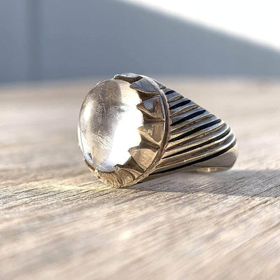 Dur e Najaf Ring Silver | خاتم در النجف الاصلي | AlAliGems | Genuine Dur E Najaf Stone Ring | Silver 925 Size 8 - Al Ali Gems