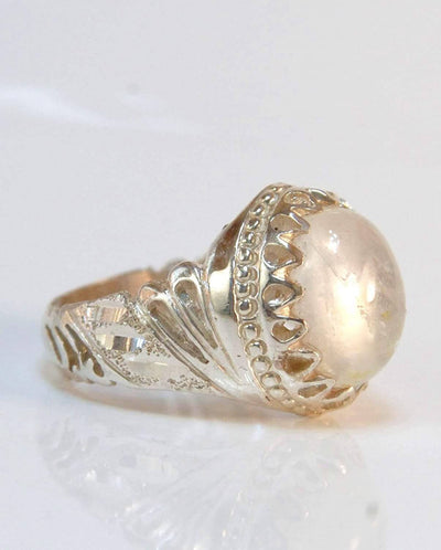 Dur e Najaf Ring Silver | خاتم در النجف الاصلي | AlAliGems | Genuine Dur E Najaf Stone Ring Size 10.5 - Al Ali Gems