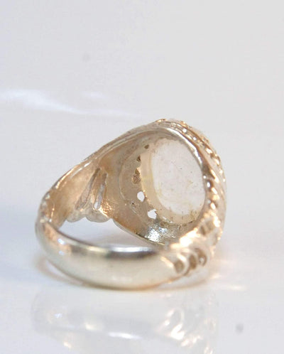 Dur e Najaf Ring Silver | خاتم در النجف الاصلي | AlAliGems | Genuine Dur E Najaf Stone Ring Size 10.5 - Al Ali Gems