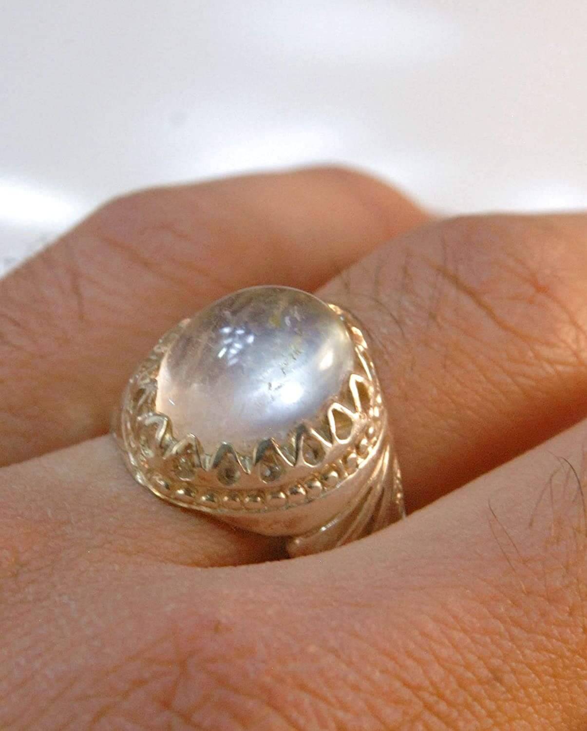 Dur e Najaf Ring Silver | خاتم در النجف الاصلي | AlAliGems | Genuine Dur E Najaf Stone Ring Size 10.5 - Al Ali Gems