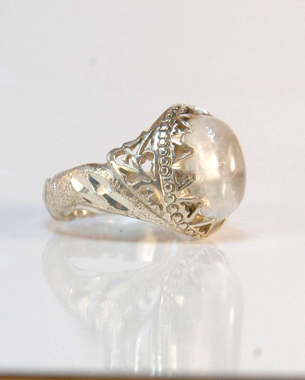Dur e Najaf Ring Silver | خاتم در النجف الاصلي | AlAliGems | Genuine Dur E Najaf Stone Ring Size 11 - Al Ali Gems