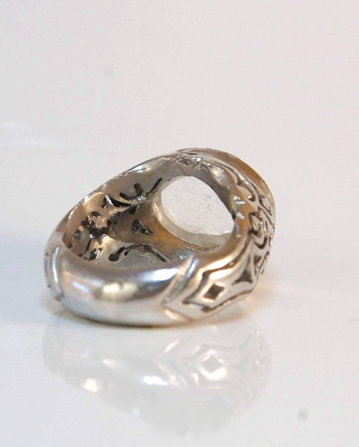 Dur e Najaf Ring Silver | خاتم در النجف الاصلي | AlAliGems | Genuine Dur E Najaf Stone Ring Size 11 - Al Ali Gems