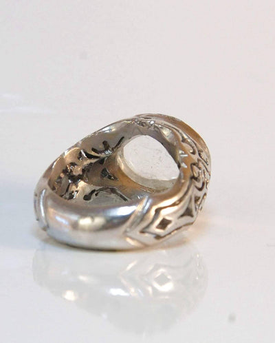 Dur e Najaf Ring Silver | خاتم در النجف الاصلي | AlAliGems | Genuine Dur E Najaf Stone Ring Size 11 - Al Ali Gems