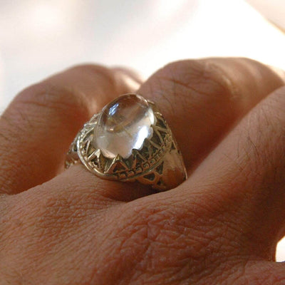 Dur e Najaf Ring Silver | خاتم در النجف الاصلي | AlAliGems | Genuine Dur E Najaf Stone Ring Size 11 - Al Ali Gems