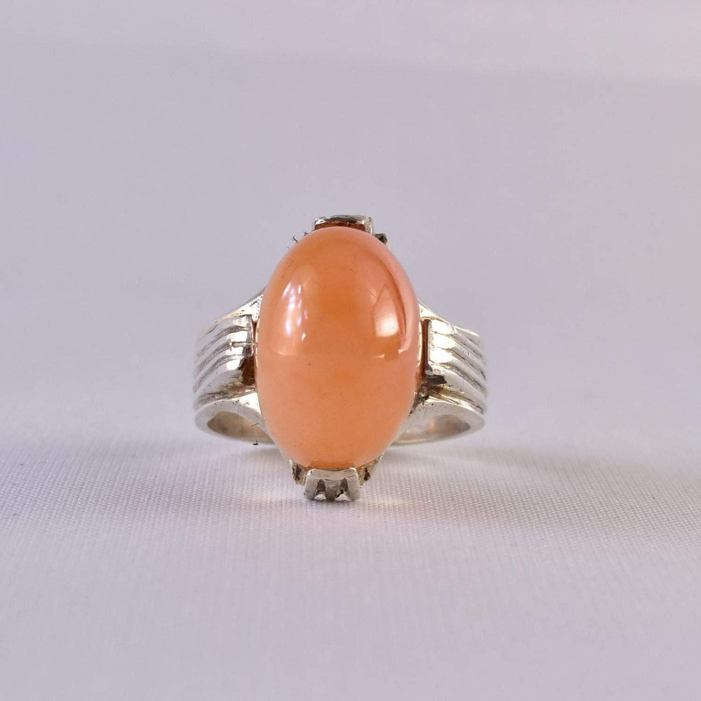 Dur e Najaf Ring Silver | خاتم در النجف الاصلي | AlAliGems | Red Dur Hussaini Stone Ring Size 11 - Al Ali Gems