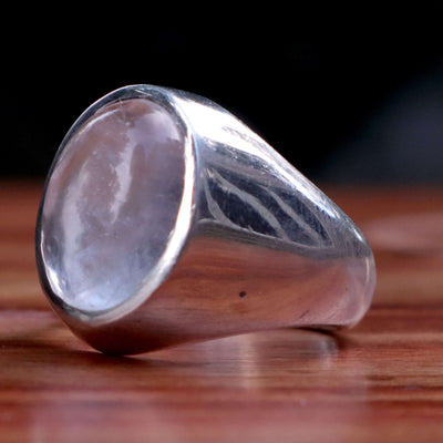 Handmade Dur e Najaf Ring Sterling Silver 92.5 | Original Dur Alnajaf Stone خاتم در النجف الاصلي | US Size 10 - AlAliGems