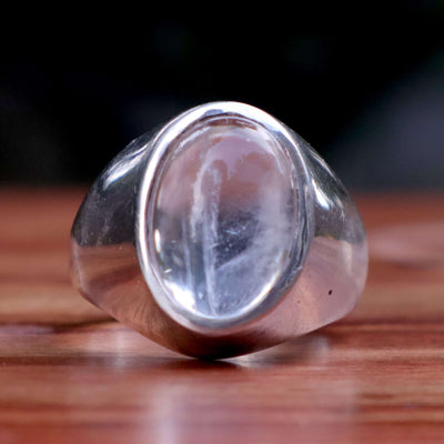 Handmade Dur e Najaf Ring Sterling Silver 92.5 | Original Dur Alnajaf Stone خاتم در النجف الاصلي | US Size 10 - AlAliGems