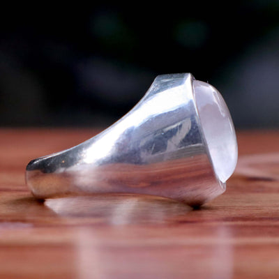 Handmade Dur e Najaf Ring Sterling Silver 92.5 | Original Dur Alnajaf Stone خاتم در النجف الاصلي | US Size 10 - AlAliGems