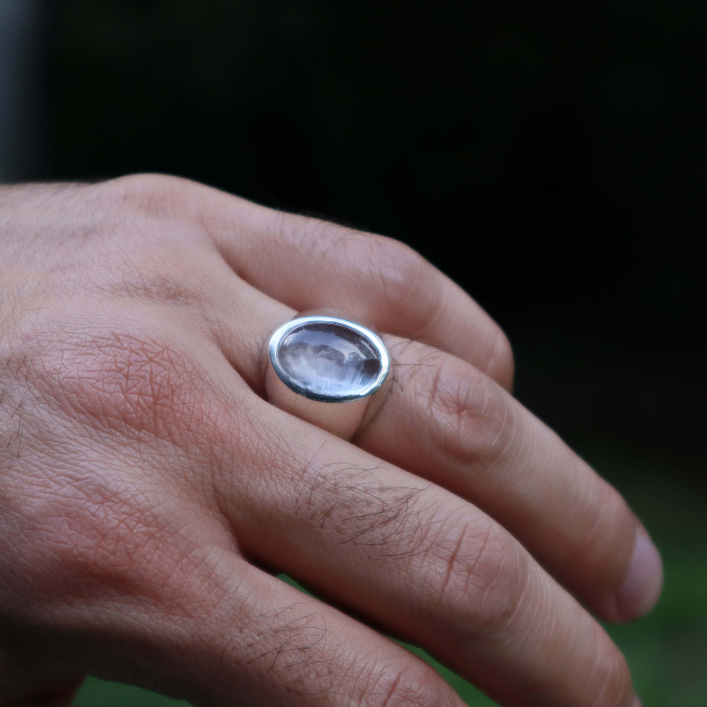 Handmade Dur e Najaf Ring Sterling Silver 92.5 | Original Dur Alnajaf Stone خاتم در النجف الاصلي | US Size 10 - AlAliGems