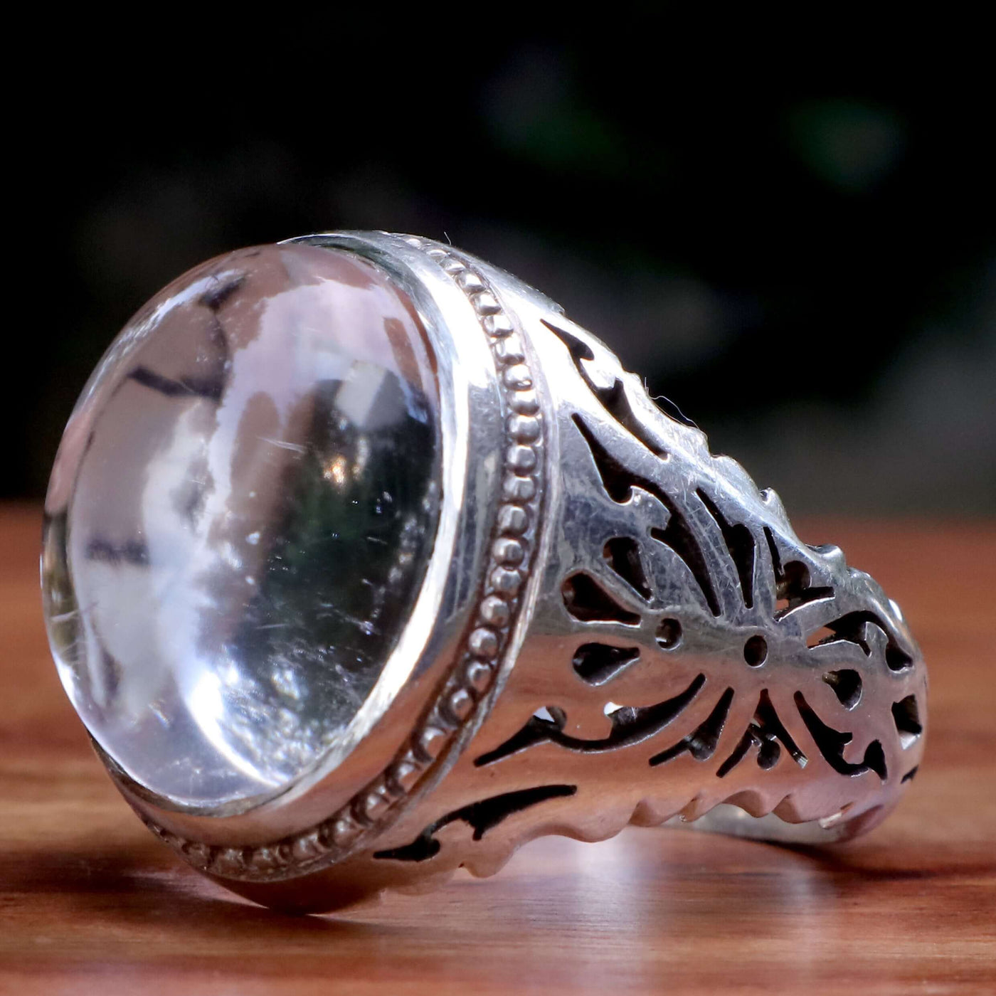 Handmade Dur e Najaf Ring Sterling Silver 92.5 | Original Dur Alnajaf Stone خاتم در النجف الاصلي | US Size 13 - AlAliGems