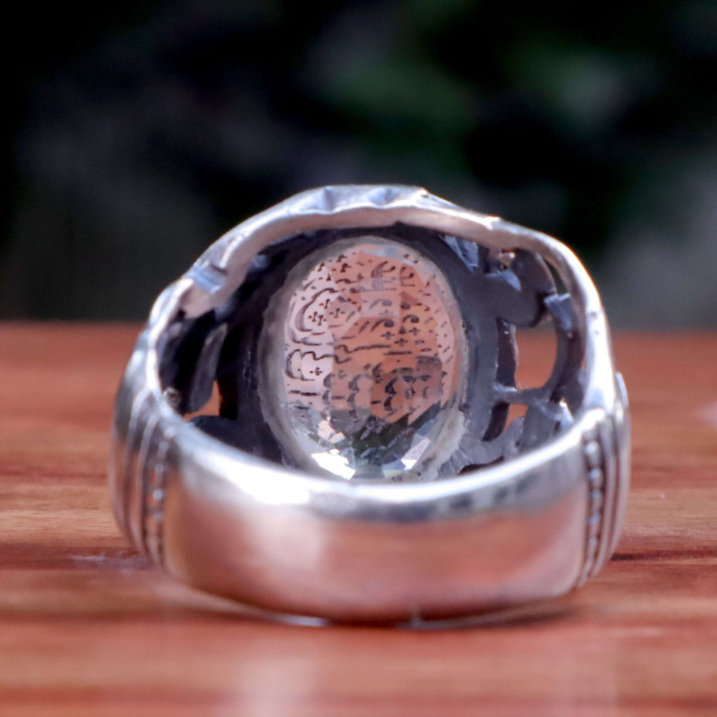 Handmade Dur e Najaf Ring Sterling Silver 92.5 | Original Dur Alnajaf Stone Engraved with Ali Wali Allah | US Size 10 - AlAliGems
