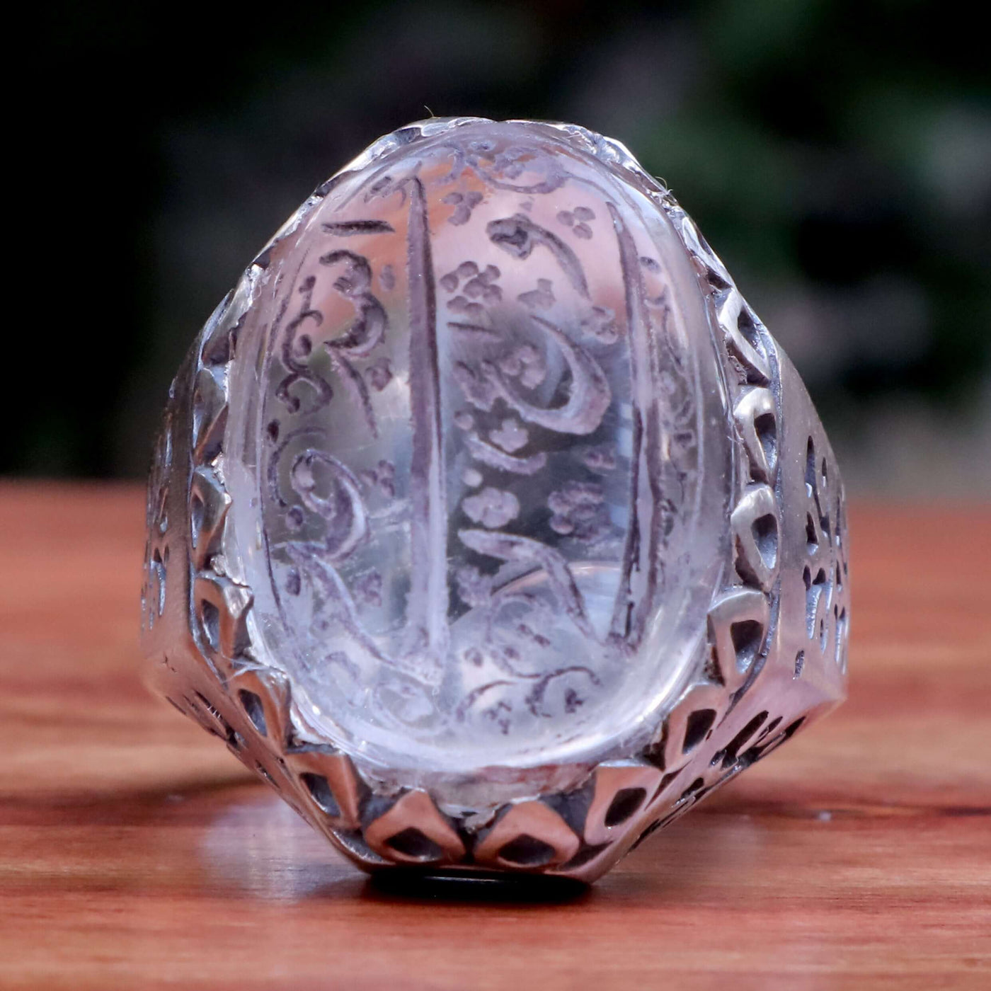 Handmade Dur e Najaf Ring Sterling Silver 92.5 | Original Dur Alnajaf Stone Engraved with Ali Wali Allah | US Size 12 - AlAliGems