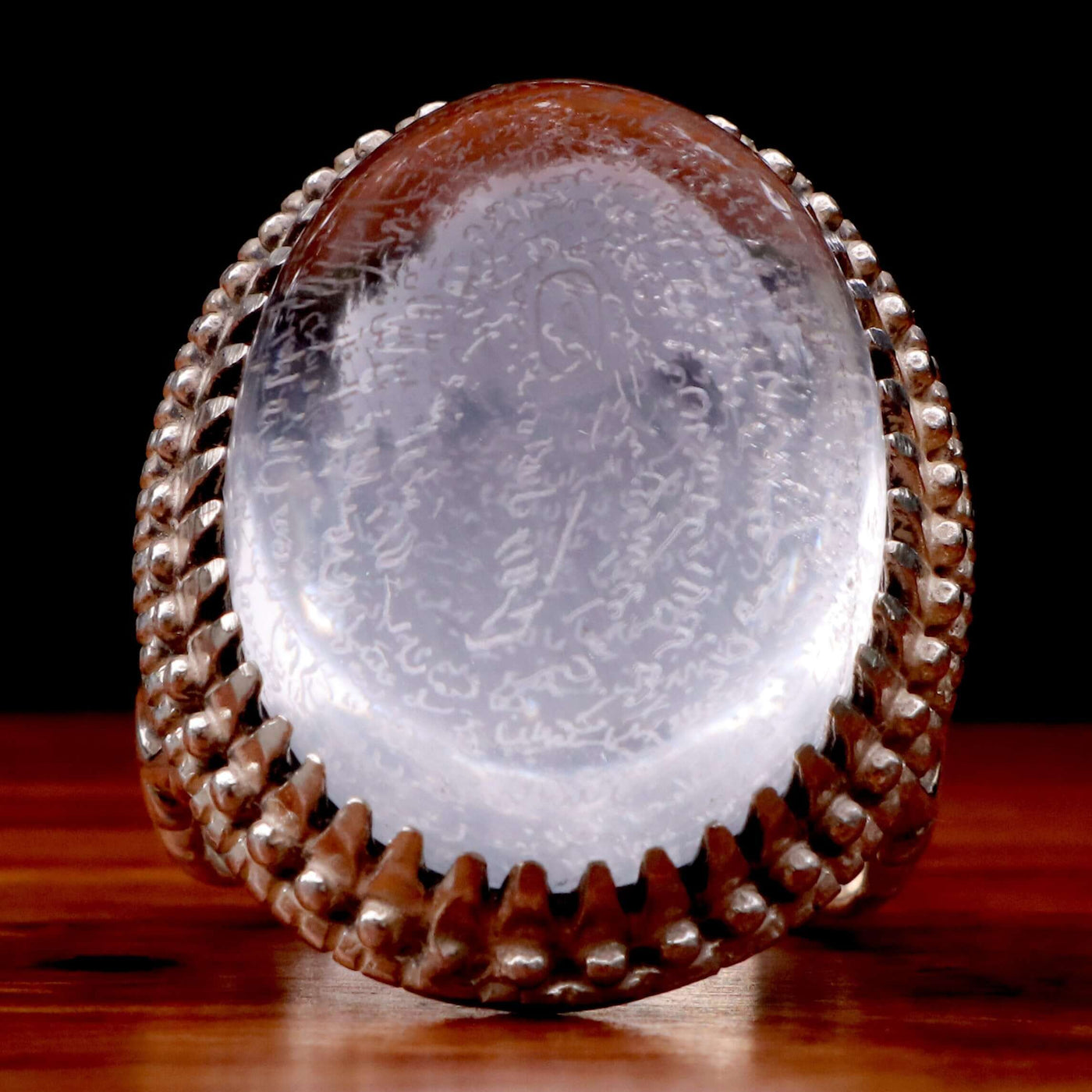 Handmade Dur e Najaf Ring Sterling Silver 92.5 | Original Dur Alnajaf Stone Engraved with Full Surat Al Rahman | US Size 10.5 - AlAliGems