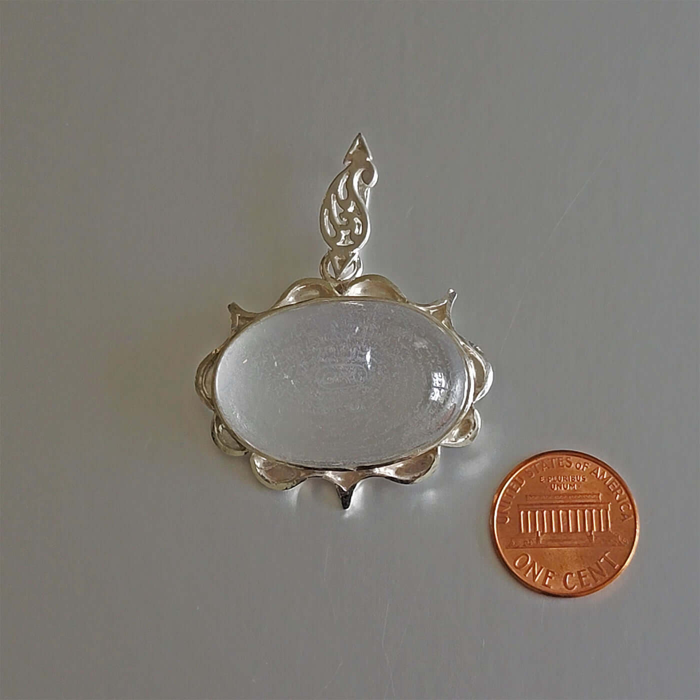 Quran Surah Yaseen engraving on dur e najaf stone silver pendant