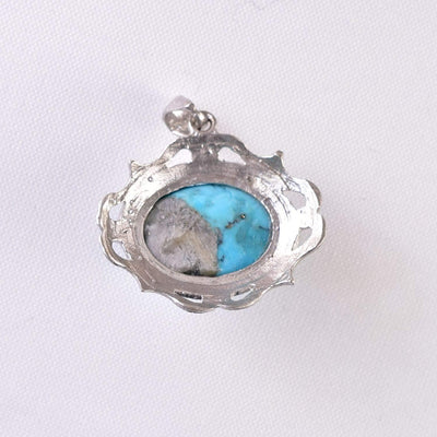 Feroza Aqeeq Pendent for women | Fayroza Pendent | Real Nyshapur Turquoise Pendent - Al Ali Gems