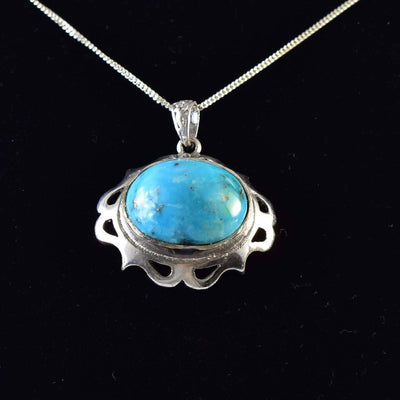 Feroza Aqeeq Pendent for women | Fayroza Pendent | Real Nyshapur Turquoise Pendent - Al Ali Gems