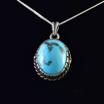 Feroza Aqeeq Pendent for women | Fayroza Pendent | Real Nyshapur Turquoise Pendent - Al Ali Gems