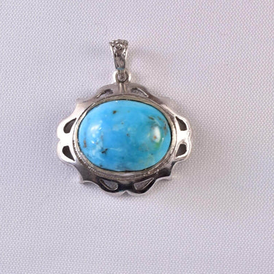 Feroza Aqeeq Pendent for women | Fayroza Pendent | Real Nyshapur Turquoise Pendent - Al Ali Gems