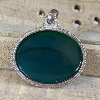 Green Akik Pendant for men and women | S925K | Green Yemeni Aqeeq Stone Pendant | Green Aqeeq Yemeni | AlAliGems | Akik Stone Yemeni Aqeeq Stone - Al Ali Gems