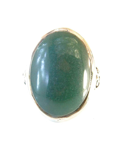 Green Aqeeq Ring Men | Yeshem Stone | Jade Ring | AlAliGems| Yemeni Aqeeq Ring Size 9 - Al Ali Gems