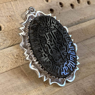 Hadeed Cheeni/Hematite Pendant - Al Ali Gems