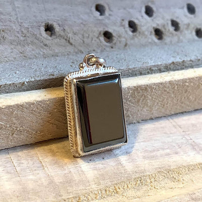 Hadeed e chini Pendant hadeed stone Sang e Hadeed | AlAliGems | Hematite Islamic Pendant for - Al Ali Gems