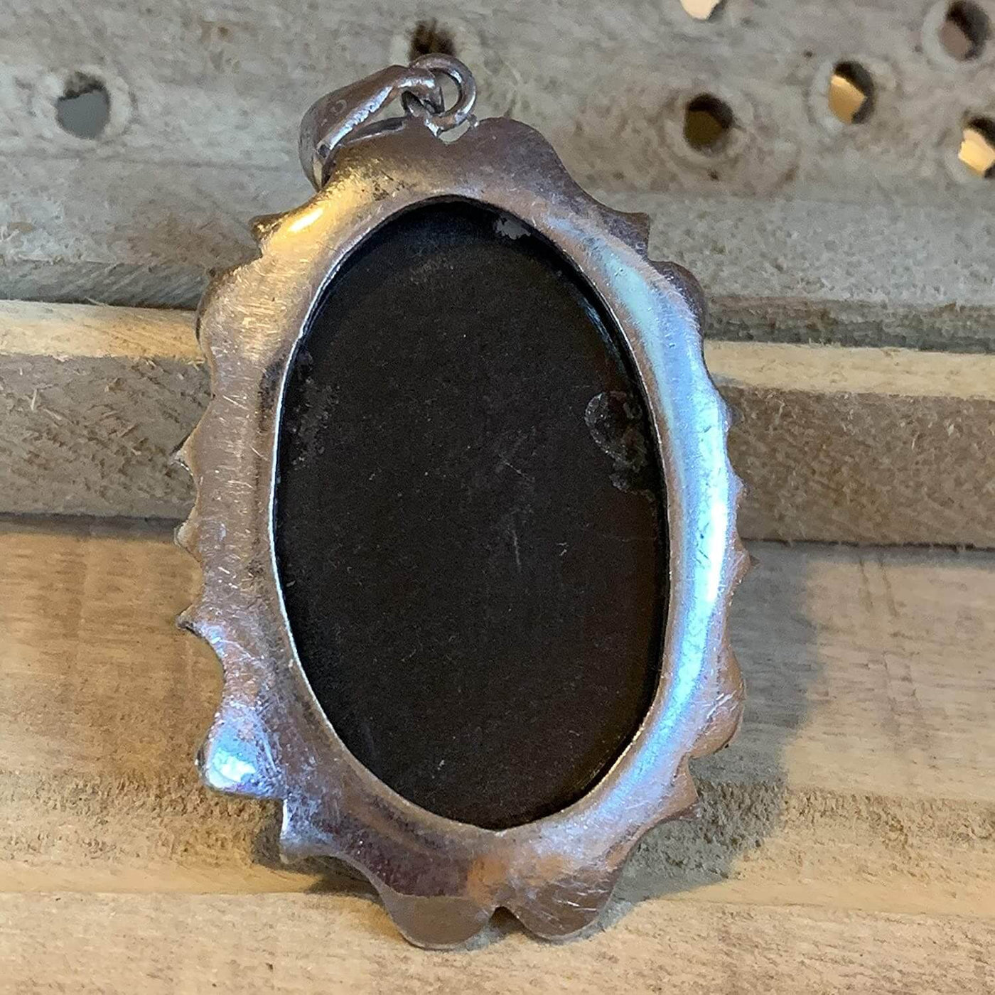 Hadeed e chini Pendant hadeed stone Sang e Hadeed | AlAliGems | Hematite Islamic Pendant for - Al Ali Gems