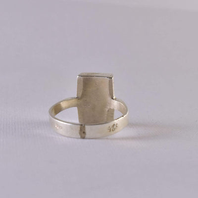 Handmade Goldstone Gemstones Goldstone Ring Sterling Silver For Women | Hirz Jawad Ring US Size 8 & 8.5 - Al Ali Gems
