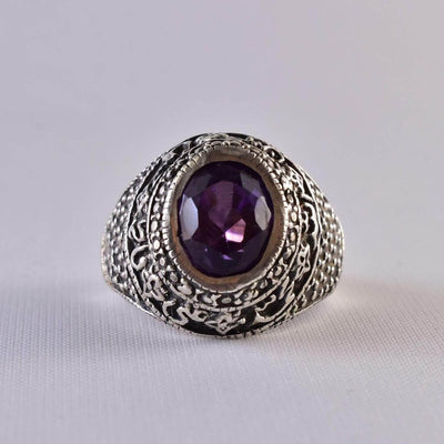 Handmade Ruby Rings | AlAliGems | Ruby Vintage Ring Red Real Ruby Stone | US Size 10 - Al Ali Gems