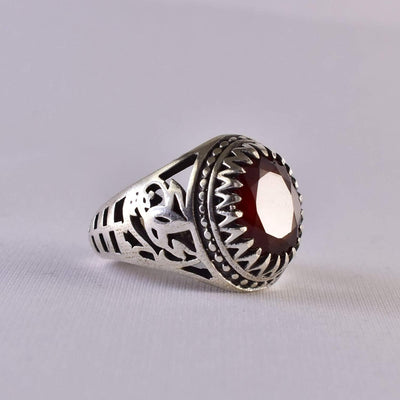 Handmade Ruby Rings | AlAliGems | Ruby Vintage Ring Red Real Ruby Stone | US Size 10 - Al Ali Gems