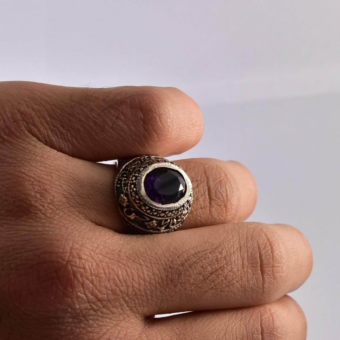 Handmade Ruby Rings | AlAliGems | Ruby Vintage Ring Red Real Ruby Stone | US Size 10 - Al Ali Gems