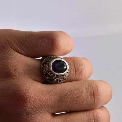 Handmade Ruby Rings | AlAliGems | Ruby Vintage Ring Red Real Ruby Stone | US Size 10 - Al Ali Gems
