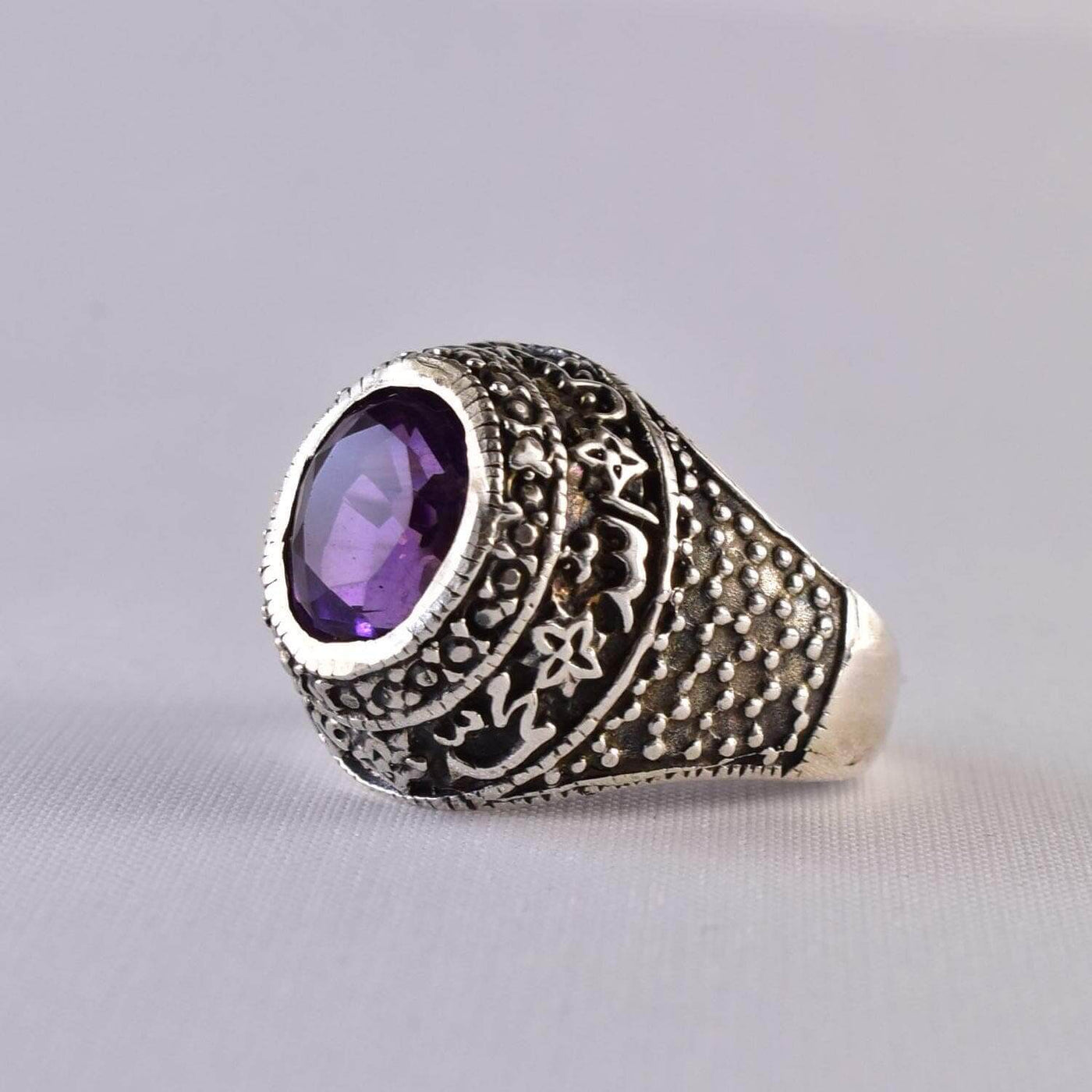 Handmade Ruby Rings | AlAliGems | Ruby Vintage Ring Red Real Ruby Stone | US Size 10 - Al Ali Gems