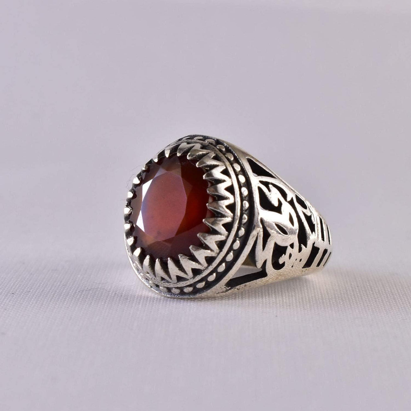 Handmade Ruby Rings | AlAliGems | Ruby Vintage Ring Red Real Ruby Stone | US Size 10 - Al Ali Gems